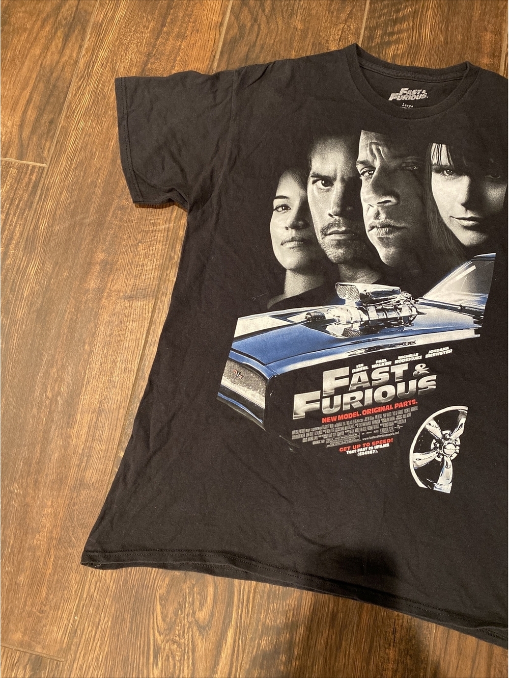 The Fast And Furious Movie Promo T Shirts Rare Paul Walker Size Large Faded - Picture 3 of 8